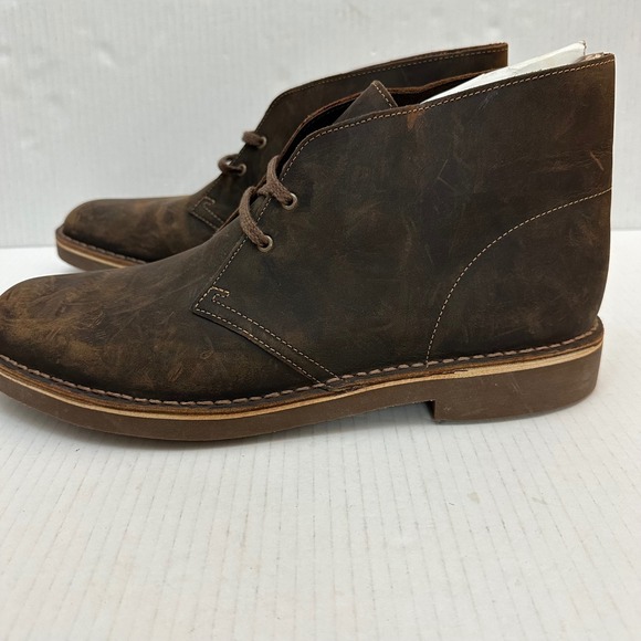 Clarks Desert Boots Mens 13 Bushacre 2 Ankle Brown Leather Lace Up Chukka Shoes main image 9